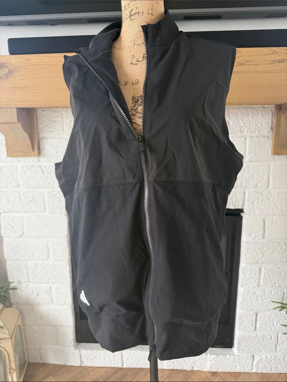adidas Black Men's Ultimate365 Sleeveless Full Zip Vest